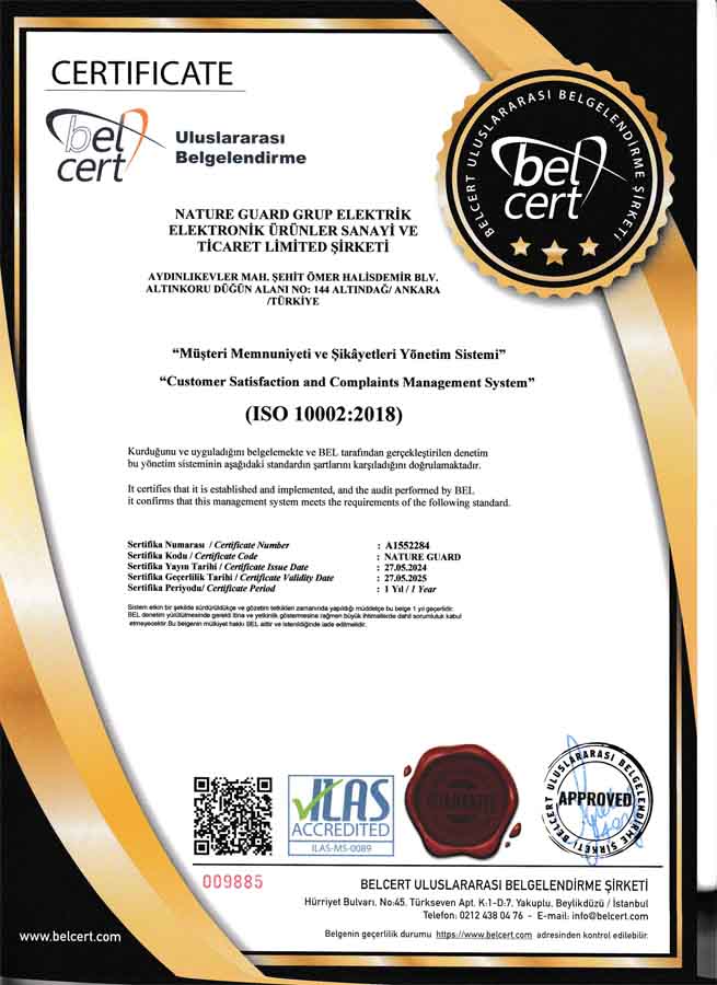 Müşteri Memnuniyeti ve Şikayet Yönetimi Belgesi